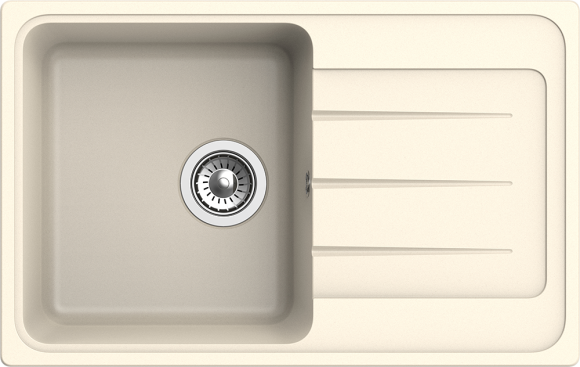 EWIGSTEIN Мойка ELEGANT 50F  1-чаша+крыло 762*480мм крем арт.EW-