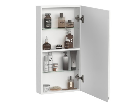 Зеркало-шкаф MODUO 14x40 без подсветки универсальная белый