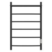 Полотенцесушитель электрический Point Афина PN04858PB П5 500x800 с полкой, диммер справа, черный