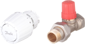 Запорный вентиль Danfoss 013G2236 3/4" с термостатом, прямой, для двухтрубной системы Запорный вентиль Danfoss 013G2236 3/4" с термостатом, прямой, для двухтрубной системы