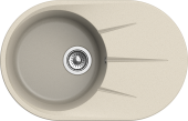 EWIGSTEIN Мойка RUND 50F  1-чаша+крыло 750*480мм темно-бежевый арт.EW-