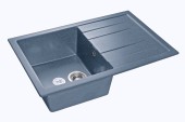GRANFEST Мойка QUADRO 780L  1-чаша+крыло 770*495мм графит арт.GF-
