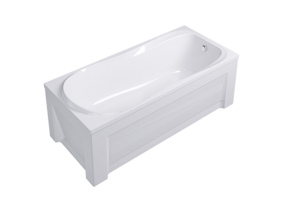 Комплект Акриловая ванна TIMO KATA1770+Каркас + Слив-перелив+Гидромассаж 6 форсунок
