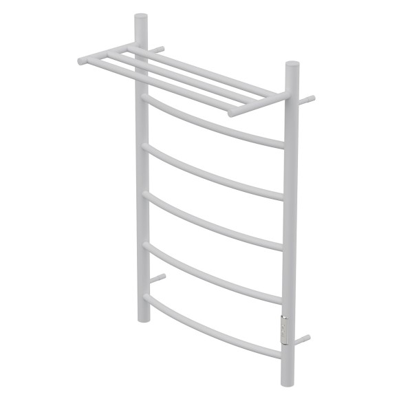 Полотенцесушитель электрический Point Афина PN04858PW П5 500x800 с полкой, диммер справа, белый Полотенцесушитель электрический Point Афина PN04858PW П5 500x800 с полкой, диммер справа, белый