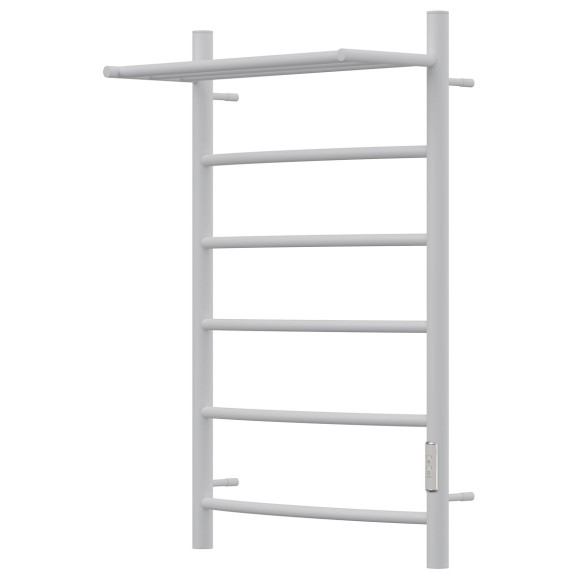 Полотенцесушитель электрический Point Афина PN04858PW П5 500x800 с полкой, диммер справа, белый Полотенцесушитель электрический Point Афина PN04858PW П5 500x800 с полкой, диммер справа, белый
