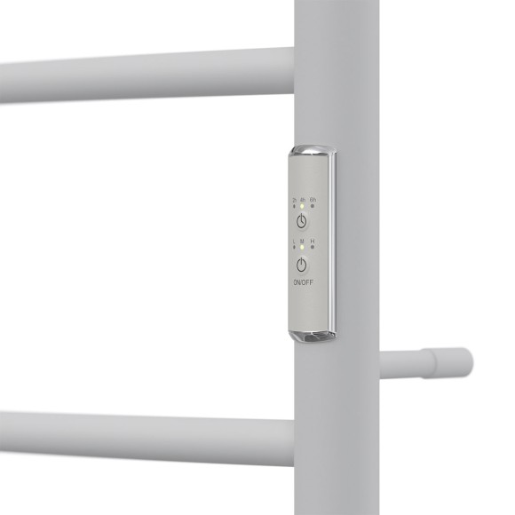 Полотенцесушитель электрический Point Афина PN04858PW П5 500x800 с полкой, диммер справа, белый Полотенцесушитель электрический Point Афина PN04858PW П5 500x800 с полкой, диммер справа, белый