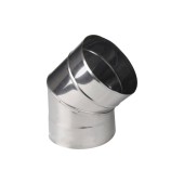 Колено (нерж. сталь 0,5мм) угол 135` Ф140 Колено (нерж. сталь 0,5мм) угол 135` Ф140