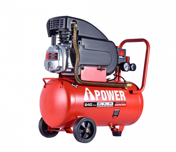Компрессор поршневой масляный ременной A-iPower AC240/24D