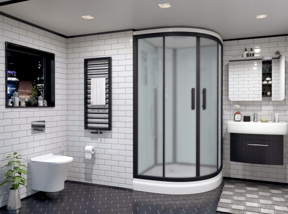 Timo Standart T-6601 Black Fabric душевая кабина (100*100*220), шт Timo Standart T-6601 Black Fabric душевая кабина (100*100*220), шт