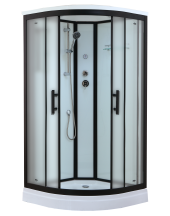 Timo Standart T-6601 Black Fabric  душевая кабина (100*100*220), шт