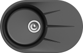 EWIGSTEIN Мойка RUND 50F  1-чаша+крыло 750*480мм черный арт.EW-