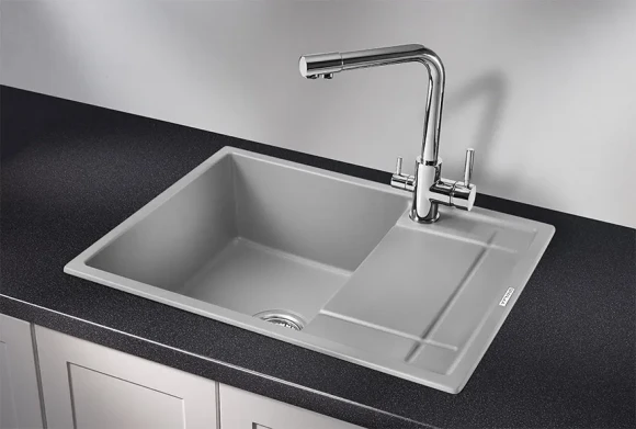 6501, АЛЮМИНИУМ, кухонная мойка, кварц