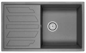 8601, ГРАФИТ (ЧЁРНО-СЕРЫЙ), кухонная мойка, кварц