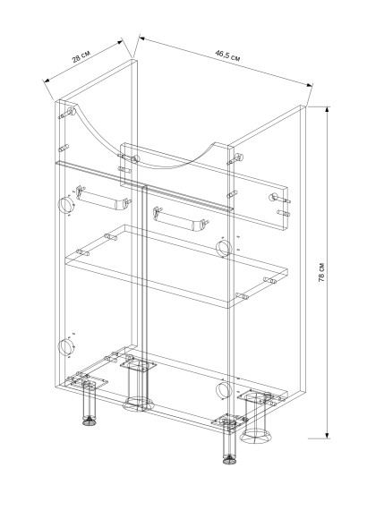 50 Тумба "Slim" 50 (в разборе) ум.Альфана 50/Ладога 50