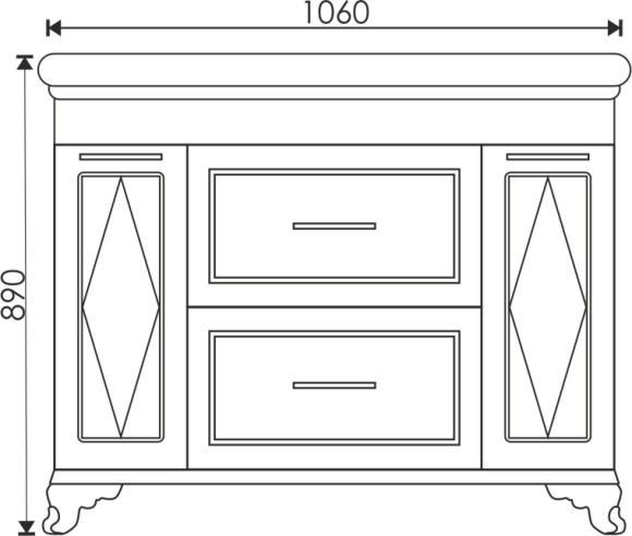 105 Тумба "Viktoria 105" (ум. Дуглас -105/Виктория-100) 105 Тумба "Viktoria 105" (ум. Дуглас -105/Виктория-100)
