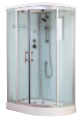 Timo Standart T-6602 Silver Fabric L душевая кабина (120*85*220), шт