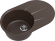 EWIGSTEIN Мойка RUND 50F  1-чаша+крыло 750*480мм шоколад арт.EW-