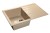 GRANFEST Мойка QUADRO 780L  1-чаша+крыло 770*495мм песочный арт.GF-