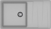 GRANFEST Мойка LEVEL 860L  1-чаша+крыло 860*500мм серый арт.GF-