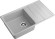 GRANFEST Мойка LEVEL 860L  1-чаша+крыло 860*500мм серый арт.GF-