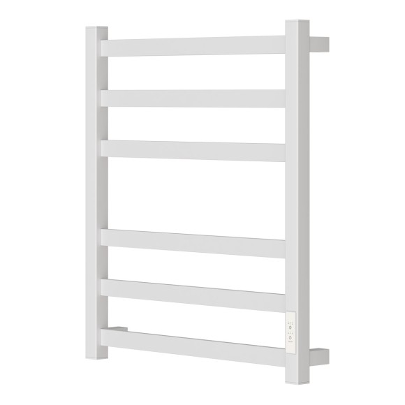 Полотенцесушитель электрический Point Меркурий PN83856W П6 500x600, диммер справа, белый Полотенцесушитель электрический Point Меркурий PN83856W П6 500x600, диммер справа, белый