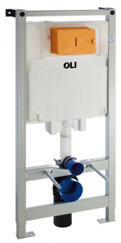 Комплект: Инсталляция OLI 80 (0500/1150/0120) мм, механическая + Панель слива SLIM, хром глянец, OLI