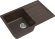 EWIGSTEIN Мойка ELEGANT 50F  1-чаша+крыло 762*480мм шоколад арт.EW-