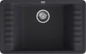 GRANFEST  Мойка QUARZ 71  1-чаша+крыло 760*480мм черный арт.GF-ZW-