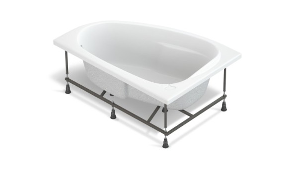 Ванна асимметричная JOANNA NEW 160x95 левая белый