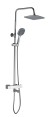 FS03C Душевая стойка со смесителем латунь, хром с терморегуляцией EvaGold