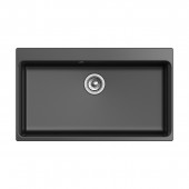 Мойка кухонная RIVELATO Axel 90, 860x510, Х-90 антрацит, кварц