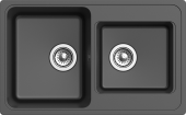 EWIGSTEIN Мойка ELEGANT 80D  2-чаши 780*480мм антрацит арт.EW-