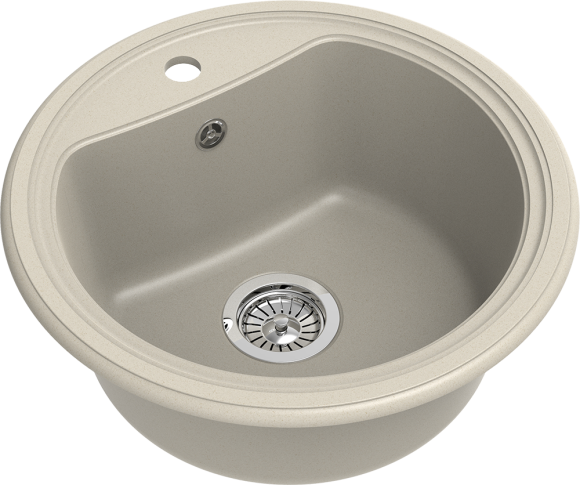 EWIGSTEIN Мойка ANTIK R50  1-чаша D-520мм бежевый арт.EW-