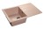 GRANFEST Мойка QUADRO 780L  1-чаша+крыло 770*495мм светло-розовый арт.GF-
