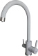 EWIGSTEIN Смеситель для кухни U-обр. с краном питьевой воды D-35мм серый металлик арт.