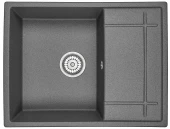6501, ГРАФИТ (ЧЁРНО-СЕРЫЙ), кухонная мойка, кварц 6501, ГРАФИТ (ЧЁРНО-СЕРЫЙ), кухонная мойка, кварц