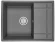 6501, ГРАФИТ (ЧЁРНО-СЕРЫЙ), кухонная мойка, кварц