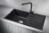 8601, ЧЁРНЫЙ, кухонная мойка, кварц 8601, ЧЁРНЫЙ, кухонная мойка, кварц