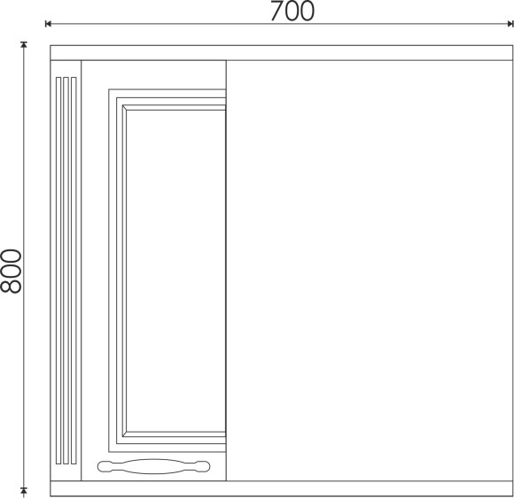 70 Зеркало-шкаф "Madonna 70"