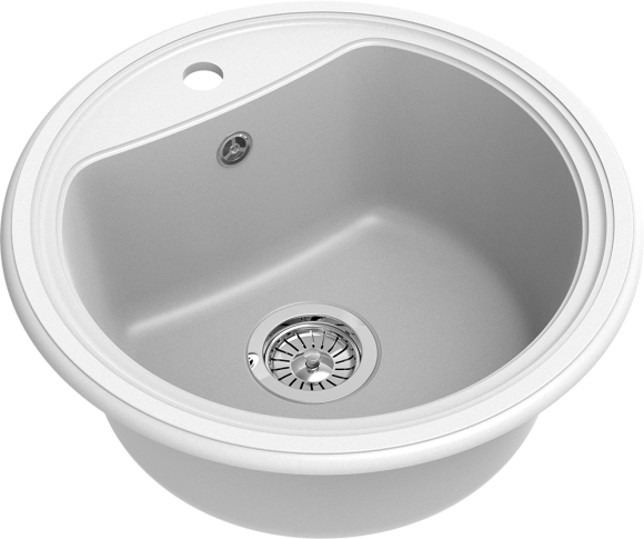 EWIGSTEIN Мойка ANTIK R50  1-чаша D-520мм иней арт.EW-