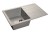 GRANFEST Мойка QUADRO 780L  1-чаша+крыло 770*495мм серый арт.GF-