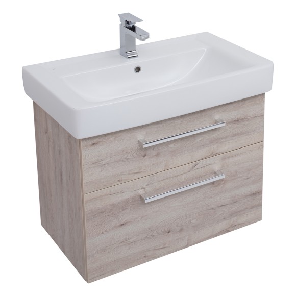 Тумба Q MAX, 70 см, подвесная, 2 ящика, дуб кантри Тумба Q MAX, 70 см, подвесная, 2 ящика, дуб кантри