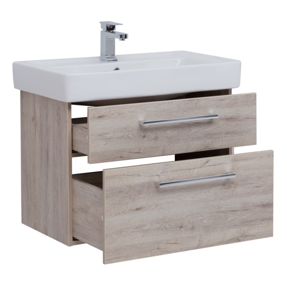 Тумба Q MAX, 70 см, подвесная, 2 ящика, дуб кантри Тумба Q MAX, 70 см, подвесная, 2 ящика, дуб кантри