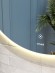 Зеркало LED 012 design 72x72 с подсветкой хол. тепл. cвет круглое