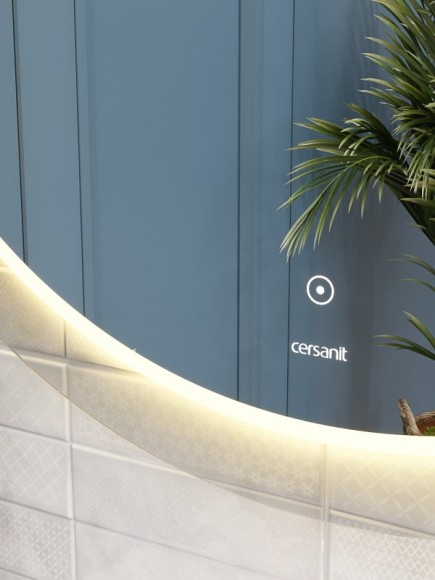 Зеркало LED 012 design 72x72 с подсветкой хол. тепл. cвет круглое