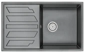 8601, ШВАРЦ (чёрный металлик), кухонная мойка, кварц