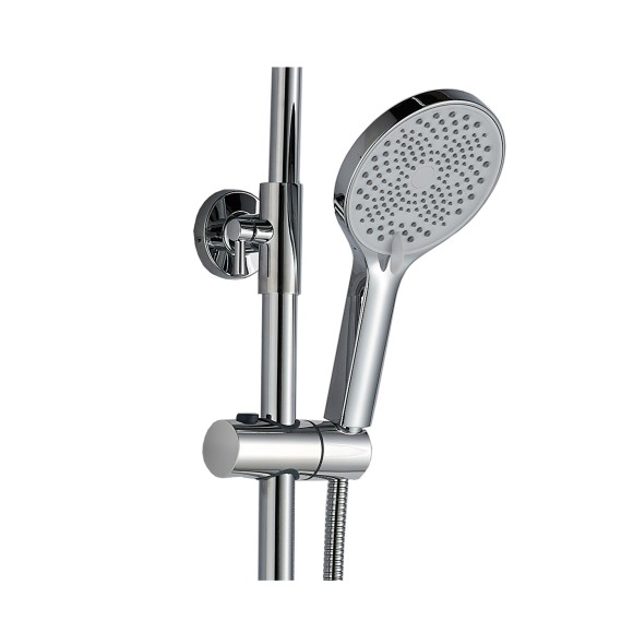 FS04C Душевая стойка со смесителем латунь, хром EvaGold FS04C Душевая стойка со смесителем латунь, хром EvaGold