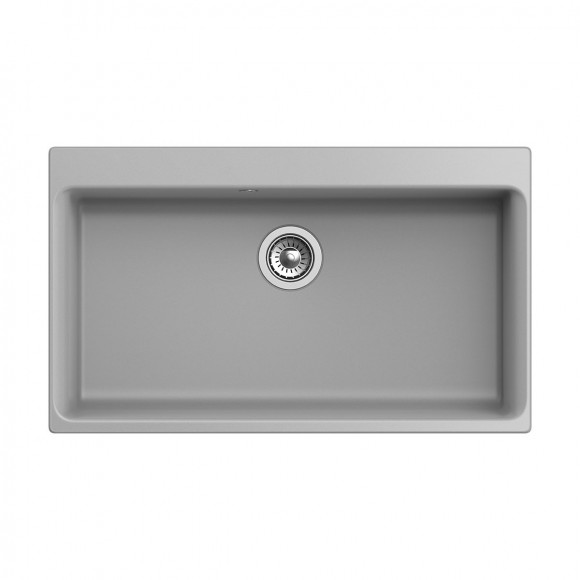 Мойка кухонная RIVELATO Axel 90, 860x510, Х-90 серый металлик, кварц