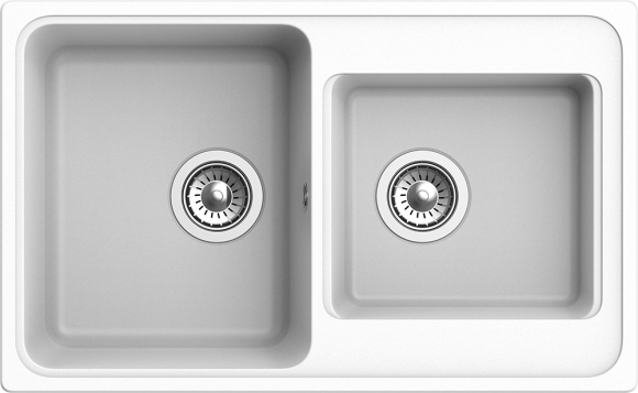 EWIGSTEIN Мойка ELEGANT 80D  2-чаши 780*480мм иней арт.EW-