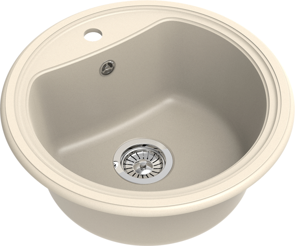 EWIGSTEIN Мойка ANTIK R50  1-чаша D-520мм крем арт.EW-